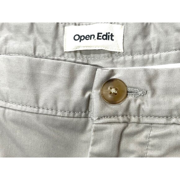 Mens Open Edit Beige Cotton-Blend Shorts 32W Casual Fit 74L - Picture 6 of 8
